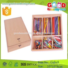 Высокое качество дешевая цена деревянные палочки игрушки GABE 8 froebel подарок gabe обучающие игрушки